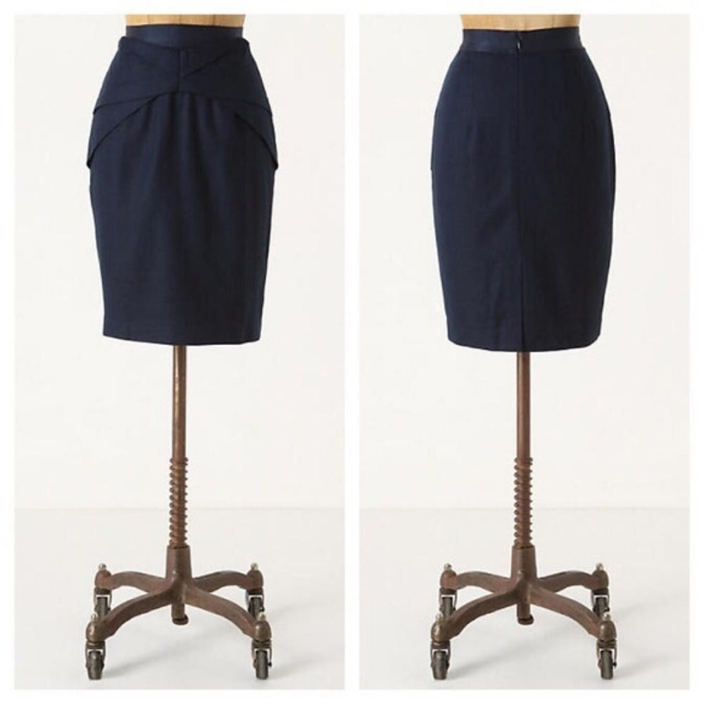Anthropologie Girls from Savoy Origami Pencil Skirt